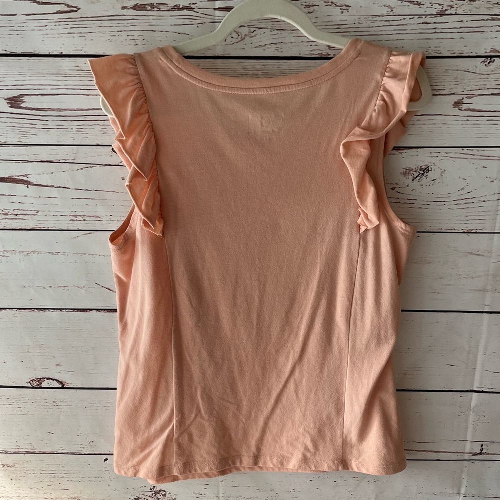 🦄$5 Add On Item! G By Giuliano Sleevless Pale Pink Top Large - Picture 4 of 4
